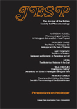 Cover image for Journal of the British Society for Phenomenology, Volume 39, Issue 3, 2008