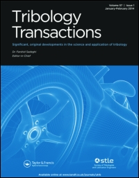 Cover image for Tribology Transactions, Volume 60, Issue 1, 2017