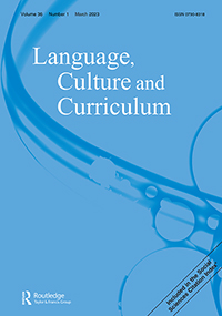 Cover image for Language, Culture and Curriculum, Volume 36, Issue 1, 2023