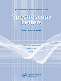 Cover image for Spectroscopy Letters, Volume 53, Issue 5, 2020