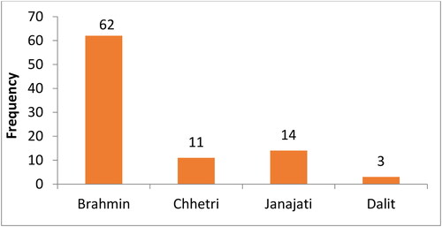 Figure 2. Ethnicity of Mandarin-growing respondents in the study area.