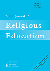 Cover image for British Journal of Religious Education, Volume 45, Issue 3, 2023