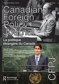 Cover image for Canadian Foreign Policy Journal, Volume 24, Issue 3, 2018