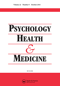 Cover image for Psychology, Health & Medicine, Volume 22, Issue 9, 2017