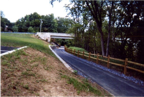 Figure 4.  Walking/bike trail behind my house.