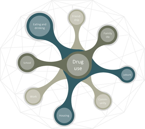 Figure 3. Practices of interest in studying drug use.