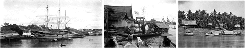 Figure 16. Ships of Arab traders, Chinese Ethnic Boats, and “Kajang” Boats of itinerant traders in Rawas Area.