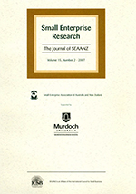 Cover image for Small Enterprise Research, Volume 15, Issue 2, 2007