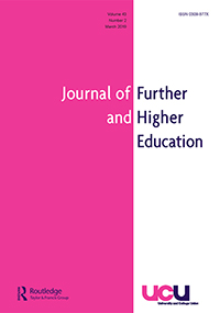 Cover image for Journal of Further and Higher Education, Volume 43, Issue 2, 2019