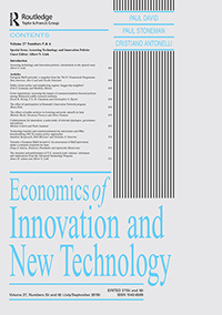 Cover image for Economics of Innovation and New Technology, Volume 27, Issue 5-6, 2018