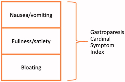 Figure 1. Subscales of the Gastroparesis Cardinal Symptom Index.