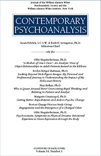 Cover image for Contemporary Psychoanalysis, Volume 54, Issue 3, 2018