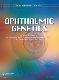 Cover image for Ophthalmic Genetics, Volume 42, Issue 3, 2021