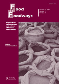 Cover image for Food and Foodways, Volume 27, Issue 1-2, 2019