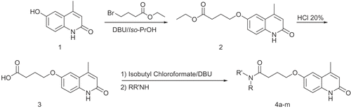 Scheme 1.  General procedure for the synthesis of compounds 4a-m.