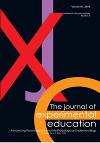 Cover image for The Journal of Experimental Education, Volume 87, Issue 2, 2019