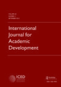Cover image for International Journal for Academic Development, Volume 20, Issue 3, 2015