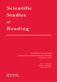 Cover image for Scientific Studies of Reading, Volume 27, Issue 2, 2023