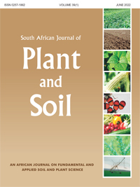 Cover image for South African Journal of Plant and Soil, Volume 39, Issue 1, 2022