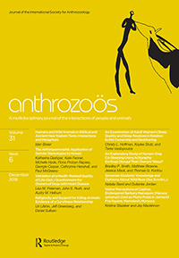 Cover image for Anthrozoös, Volume 31, Issue 6, 2018