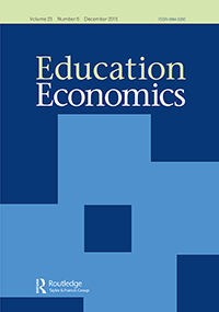 Cover image for Education Economics, Volume 23, Issue 6, 2015