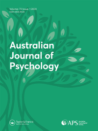 Cover image for Australian Journal of Psychology, Volume 72, Issue 3, 2020