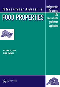 Cover image for International Journal of Food Properties, Volume 20, Issue sup1, 2017