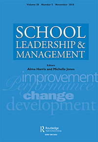 Cover image for School Leadership & Management, Volume 38, Issue 5, 2018