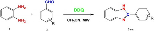 Scheme 1. Synthesis of 2-substituted benzimidazoles.