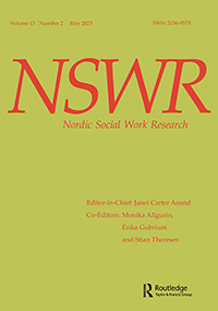 Cover image for Nordic Social Work Research, Volume 13, Issue 2, 2023