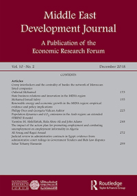 Cover image for Middle East Development Journal, Volume 10, Issue 2, 2018
