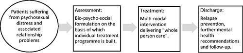 Figure 1. Psychosexual service treatment model.
