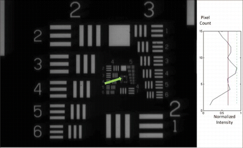 Figure 21 Mirao: corrected image at 11°mirror tilt. (Figure is provided in color online.).