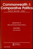 Cover image for Commonwealth & Comparative Politics, Volume 26, Issue 1, 1988