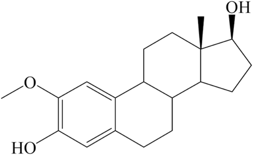 Figure 1.  Chemical structure of 2-methoxyestradiol.