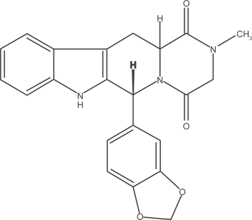 Figure 1 Molecular structure of tadalafil.