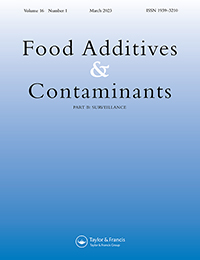 Cover image for Food Additives & Contaminants: Part B, Volume 16, Issue 1, 2023