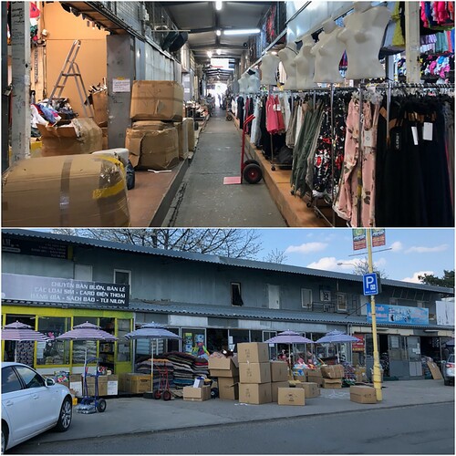 Figure 1: Inside a wholesale hall and a wholesale shop front in Sapa. (Source: Tae-Sik Kim).