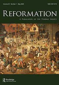 Cover image for Reformation, Volume 25, Issue 1, 2020