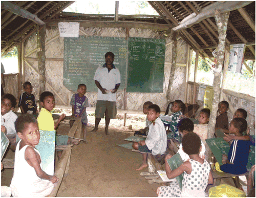 Figure 7.  Local school located in the Adelbert Mountains..