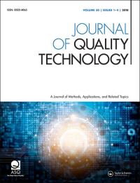 Cover image for Journal of Quality Technology, Volume 48, Issue 1, 2016
