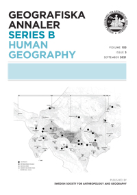 Cover image for Geografiska Annaler: Series B, Human Geography, Volume 103, Issue 3, 2021