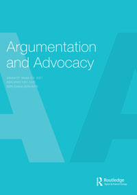 Cover image for Argumentation and Advocacy, Volume 57, Issue 3-4, 2021