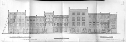 Figure 7. Elevation drawing showing the appearance of Old Mount Street (Grosvenor Estate and the Westminster City Archives).