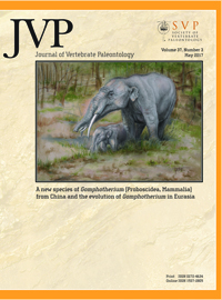 Cover image for Journal of Vertebrate Paleontology, Volume 37, Issue 3, 2017