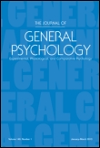 Cover image for The Journal of General Psychology, Volume 141, Issue 1, 2014