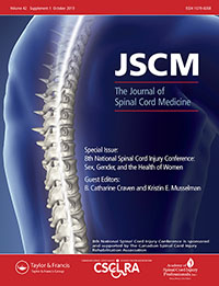 Cover image for The Journal of Spinal Cord Medicine, Volume 42, Issue sup1, 2019