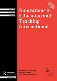 Cover image for Innovations in Education and Teaching International, Volume 56, Issue 3, 2019