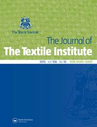 Cover image for The Journal of The Textile Institute, Volume 106, Issue 10, 2015