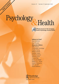 Cover image for Psychology & Health, Volume 37, Issue 9, 2022